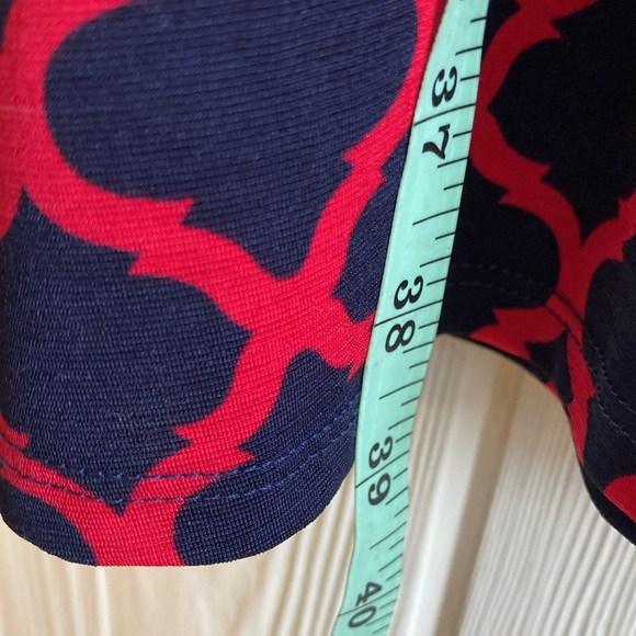 NWT Mix by 41 Hawthorne StitchFix Kassidy Faux Wrap Dress Red Navy - Picture 7 of 12